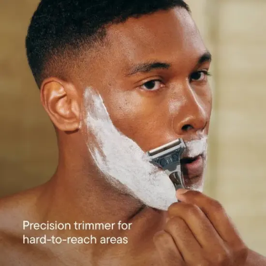 Harry's 5-Blade Men's Razor - 1 Razor Handle + 5 Razor Blade Refills - Chrome Edition Handle image {6}