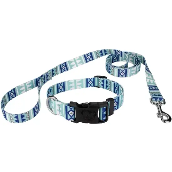 Country Brook Petz Deluxe Snowy Pines Dog Collar and Leash image {5}