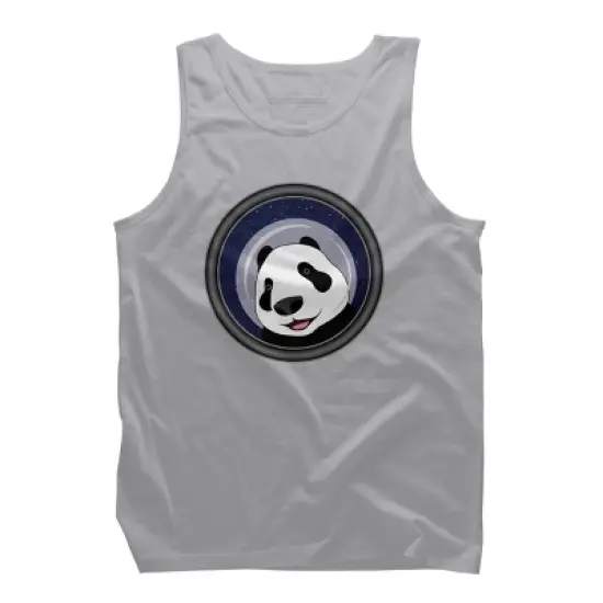 Men's Design By Humans Cosmopanda By Alpri Tank Top image {4}