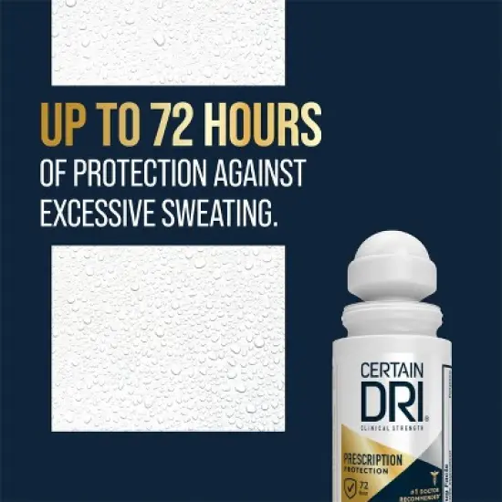 Certain Dri Prescription Strength Clinical Roll-On Antiperspirant - Unscented 1.2oz/3pk image {2}