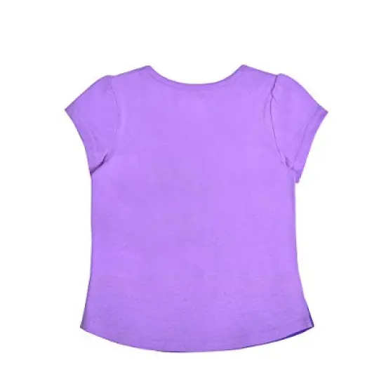 Warner Bros Girls 4-Pack Batgirl, Wonder Woman and Super Girl Short Sleeve Superhero Tees for Toddler image {4}