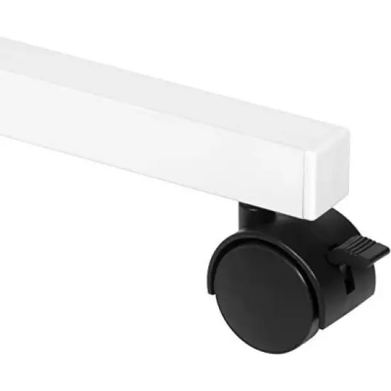 J&V TEXTILES Adjustable Overbed Bedside Table with Wheels (Hospital and Home Medical Use) image {2}