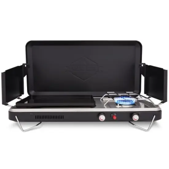 Hike Crew 2-in-1 Portable Gas Camping Stove/Grill with Griddle image {7}