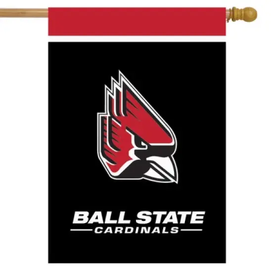 Briarwood Lane Ball State University NCAA Licensed House Flag 28" x 40" image {1}