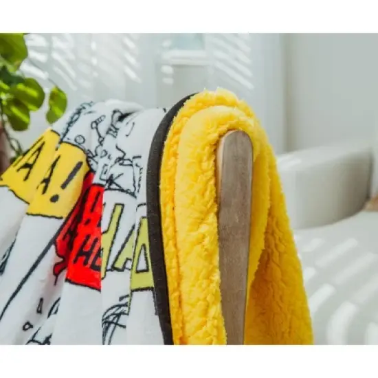 Silver Buffalo Peanuts "Ha Ha Ha" Comic Strip Panels Throw Blanket | 50 x 60 Inches image {7}