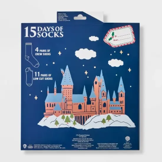 Women's Harry Potter Hogwarts Express 15 Days of Socks Advent Calendar - Assorted Colors 4-10 image {3}