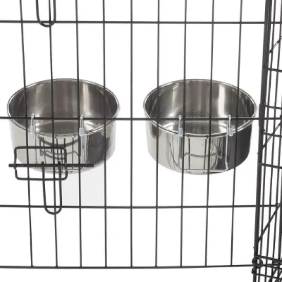Pet Adobe Stainless-Steel Hanging Dog Bowl Set image {8}