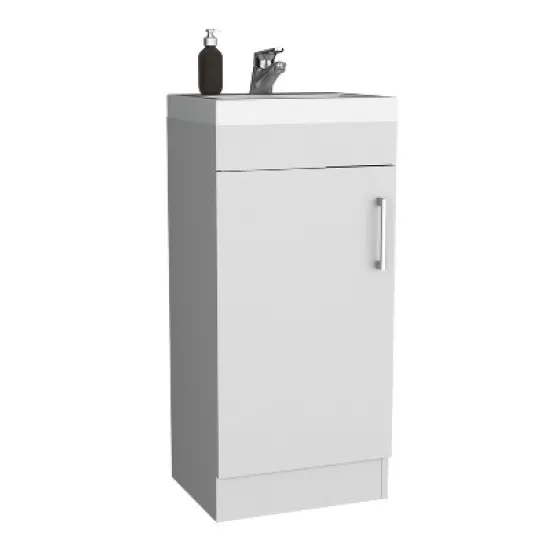 Depot E-Shop Bathroom Vanity, Single Door Cabinet image {2}