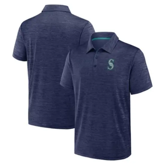 MLB Seattle Mariners Men's Heather Polo T-Shirt image {2}