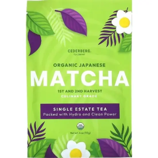 Cederberg Tea Co, Organic Japanese Matcha Powder, 4 oz (113 g) image {2}