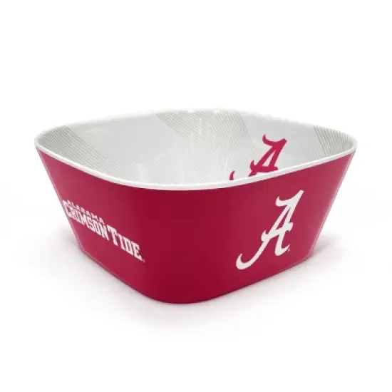 NCAA Alabama Crimson Tide Serving Bowl: Melamine Rounded Square Tableware image {6}