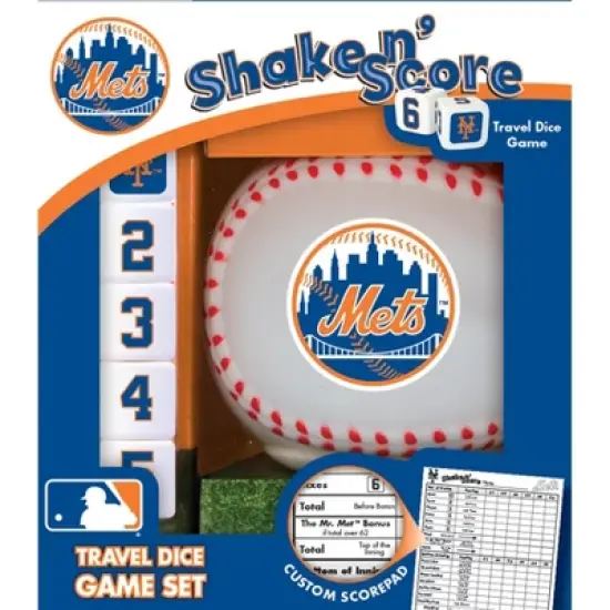 MasterPieces Officially Licsenced MLB New York Mets Shake N' Score Dice Game for Age 6 and Up image {1}