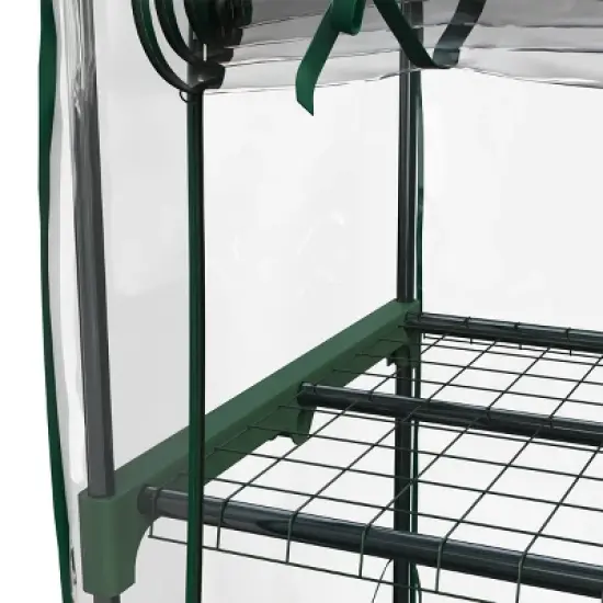 Home-Complete 2 Tier Greenhouse with PVC Cover image {10}