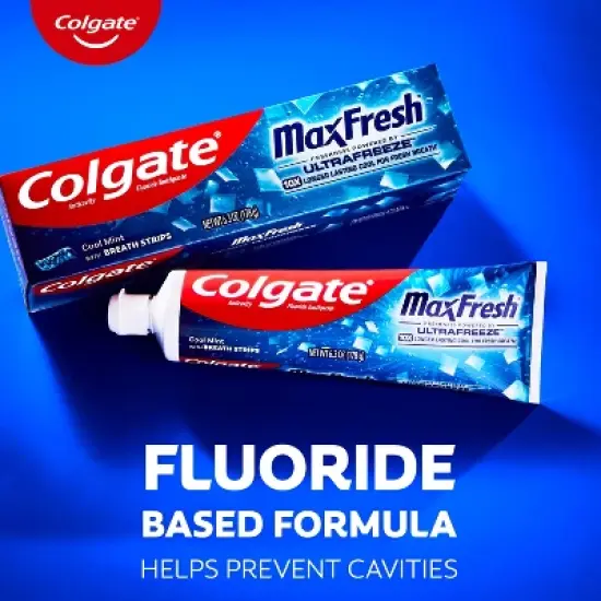 Colgate MaxFresh Travel Toothpaste - Cool Mint - 1.9oz image {6}