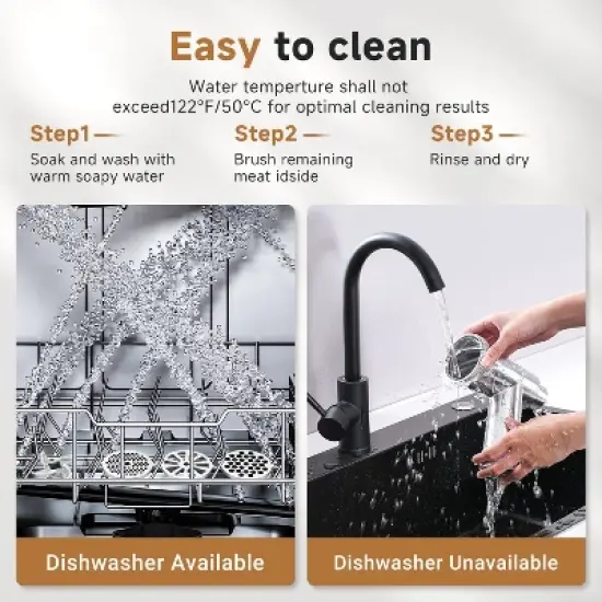 3000W Electric Meat Mincer, Grind 2 lbs/min, Heavy-Duty Multipurpose Stainless Steel Meat Grinder with 3 Grinding Plates, 3 Sausage Tubes & Kubbe Kit image {6}