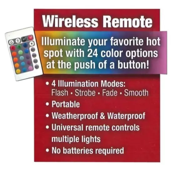 Main Access Color Changing LED Light Plastic Waterproof Cube Seat with 4 Lighting Modes, 16 Color Options, and Remote Control for Poolsides (4 Pack) image {4}