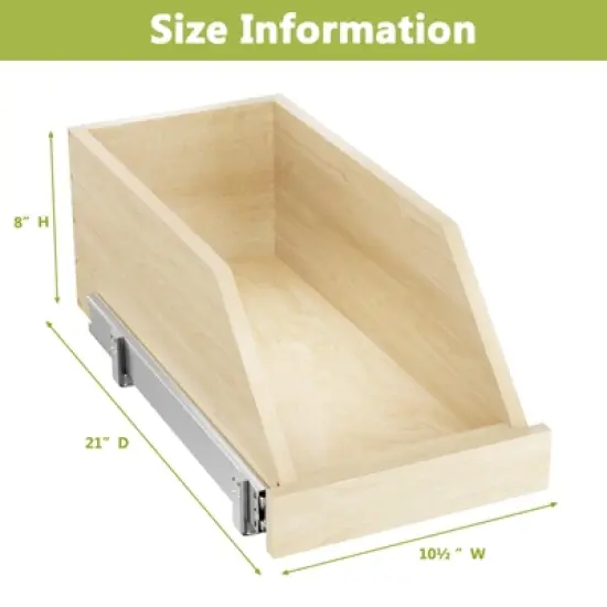 Pull Out Cabinet Organizer with Full Extension Rail Slides for Kitchen Cabinet Pantry with U Bracket image {5}