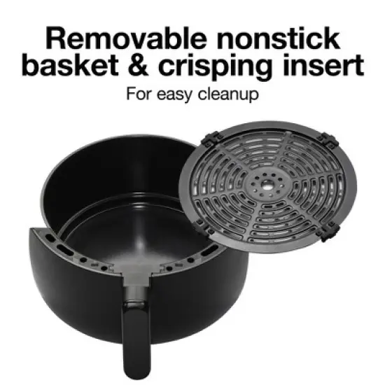 Proctor Silex Air Fryer - Black: 3 Qt Capacity, 1700W, Dishwasher-Safe Parts, Electric Kitchen Appliance image {3}