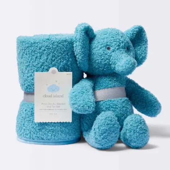 Plush Blanket with Soft Toy - Elephant - Cloud Island&trade; image {3}
