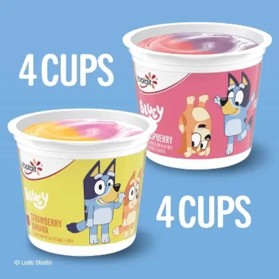 Yoplait Kids' Bluey Yogurt Raspberry/Strawberry Banana - 32oz/8ct image {10}