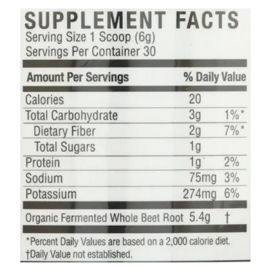 Nature's Answer Whole Fermented Beets Powder - 6.34 oz image {4}