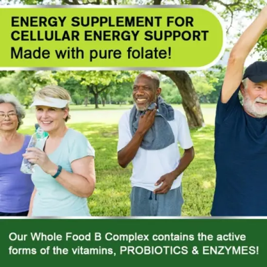 B Beworth Vitamin B Complex Capsules, Support for Immune Support, 120ct image {6}