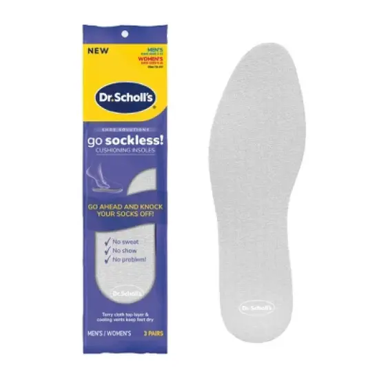 Dr. Scholl's Sockless Comfort Shoe Insoles - 3 Pair image {9}