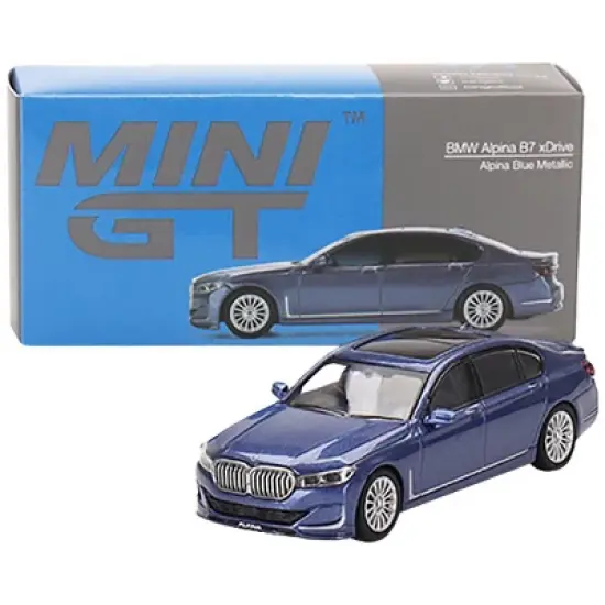 BMW Alpina B7 xDrive Alpina Blue Metallic with Sunroof Limited Ed to 2040 pcs 1/64 Diecast Model Car by True Scale Miniatures image {3}