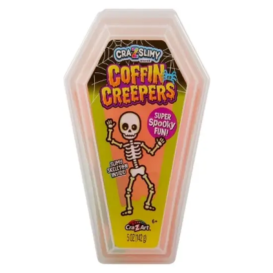 Cra-Z-Slimy Halloween Coffin Creepers Slime Orange image {8}