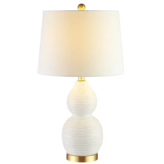 Darsa Table Lamp - White - Safavieh image {2}