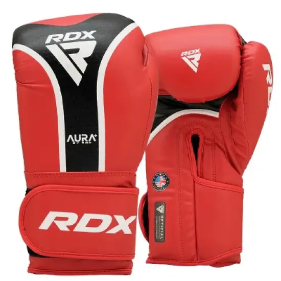 RDX Sports Aura Plus T-17 Boxing Gloves - Elite Performance Protection for Training Sessions | Premium Leather, Wrist Support, Impact Absorption image {1}