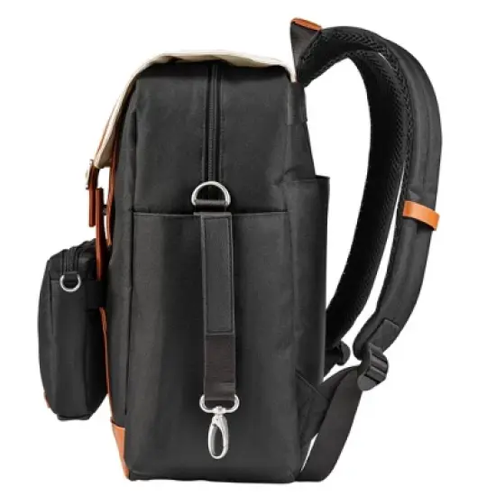 JJ Cole Bloomfield Modular Knapsack Diaper Bag Onyx & Ivory image {13}