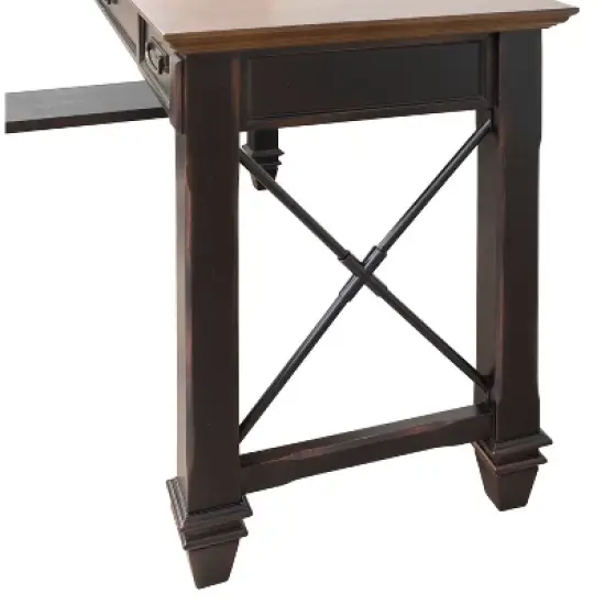 Hartford Open L Shaped Desk Brown - Martin Furniture image {4}