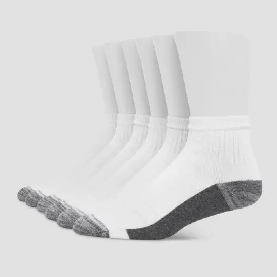 Hanes Premium Men's Xtemp Ultra Cushion 6pk Ankle Socks - 6-12 image {3}