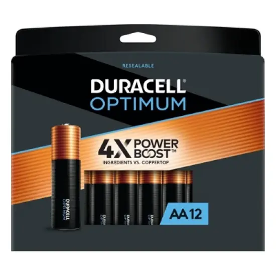 Duracell Optimum AA Batteries - Alkaline Battery image {9}