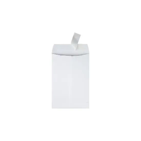 Quality Park Redi Strip Catalog Envelope 6 1/2 x 9 1/2 White 100/Box 44334 image {1}