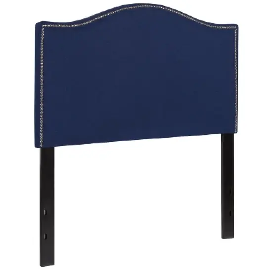 Emma and Oliver Arched Headboard with Accent Nail Trim image {6}