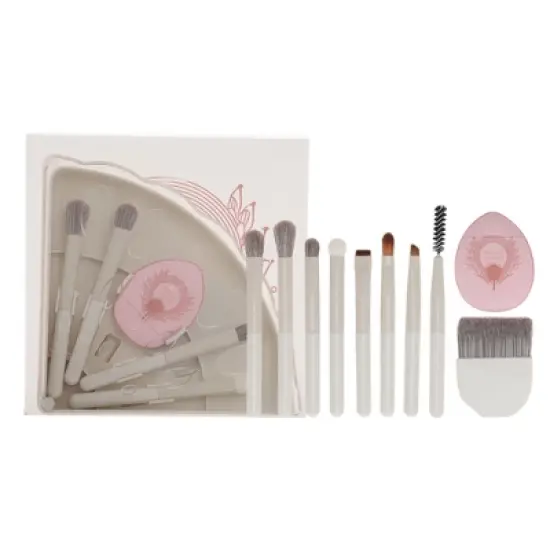Unique Bargains Makeup Brush Set 10 Pcs image {8}