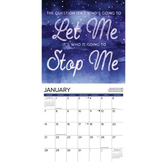 Willow Creek Press 2024 Wall Calendar 12"x12" She Believed She Could So She Did image {2}