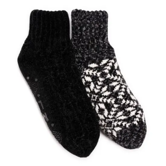 MUK LUKS Women's 2 pack Chenille Cabin Socks image {1}