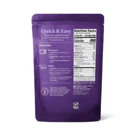 90 Second Organic Jasmine Rice Microwavable Pouch - 8.8oz - Good & Gather&trade; image {2}