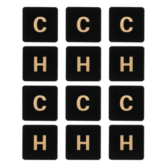 Unique Bargains Acrylic Self-Adhesive Faucets Sink  Waterproof C/H Water Label image {5}