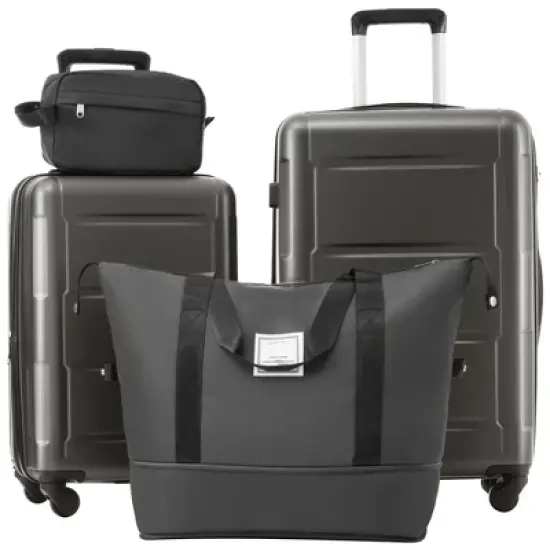 Lycvki 2 Piece 20in+24in Luggage Set with Bags and Expanable Spinner Wheels with TSA Lock image {11}