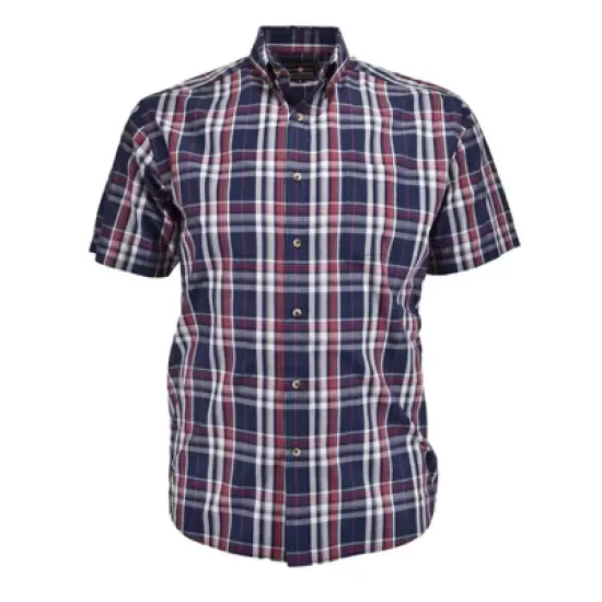 Falcon Bay Men's Short Sleeve Button Down Check Sport Shirt image {6}