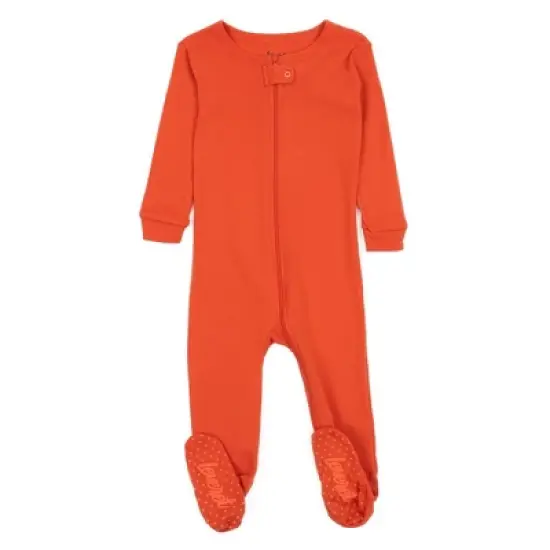 Leveret Toddler Footed Cotton Solid Classic Color Pajamas image {14}