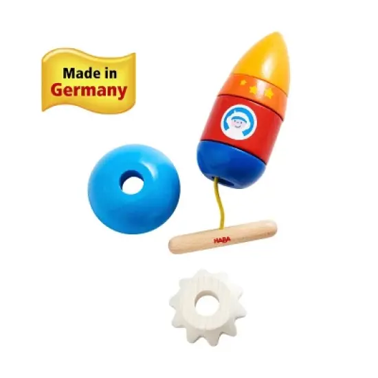 HABA Threading Game Rocket Dexterity Toy for Ages 2+ (Made in Germany) image {6}