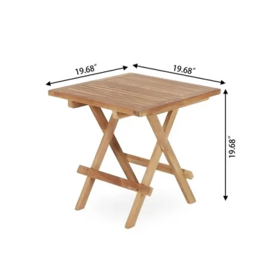 Yardgrace Teak Adirondack Chair with Table 2PCS image {10}