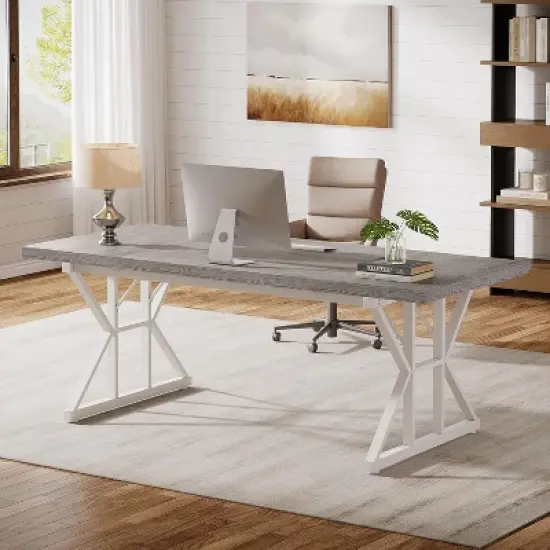 Tribesigns 70.8-Inch Executive Desk image {9}