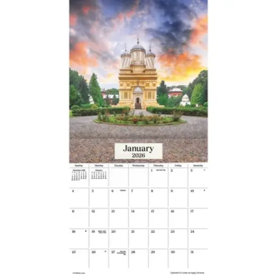Trends International 2026 Exotic Destinations 12"x12" Wall Calendar image {1}