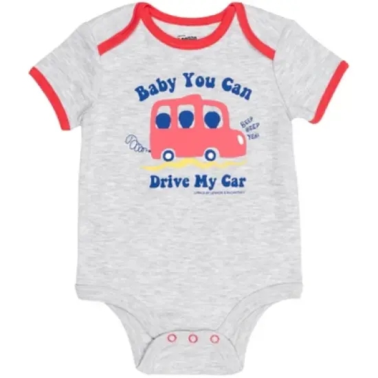 Lyrics by Lennon and McCartney Baby 5 Pack Bodysuits Newborn to Infant image {5}